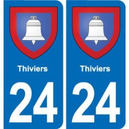 24 Coursac blason autocollant plaque stickers département