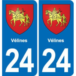 24 Coursac blason autocollant plaque stickers département