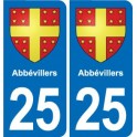 25 Bavans blason autocollant plaque stickers