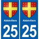 25 Bavans blason autocollant plaque stickers