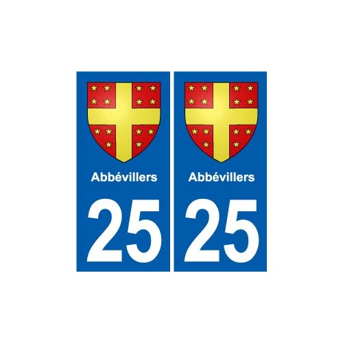 25 Bavans blason autocollant plaque stickers