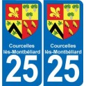 25 Bavans blason autocollant plaque stickers