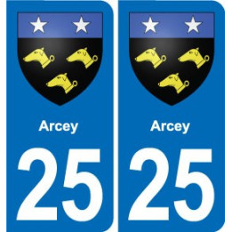 25 Bavans blason autocollant plaque stickers
