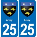 25 Bavans blason autocollant plaque stickers