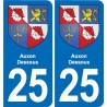 25 Bavans blason autocollant plaque stickers