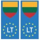Lituanie europe drapeau Autocollant