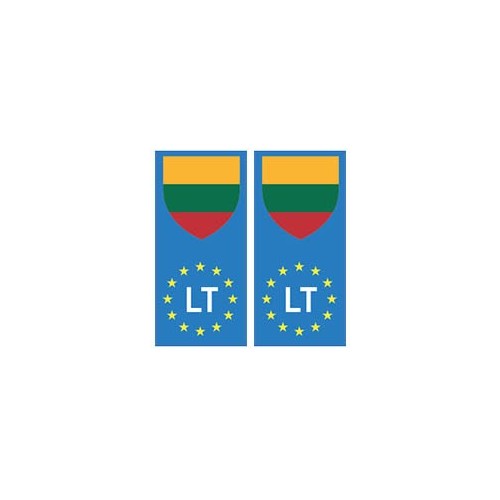 Lituanie europe drapeau Autocollant