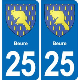 25 Bavans blason autocollant plaque stickers
