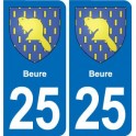 25 Bavans blason autocollant plaque stickers