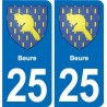 25 Bavans blason autocollant plaque stickers