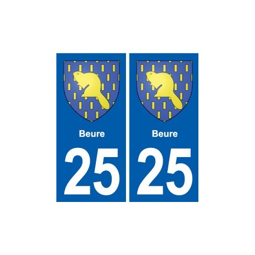 25 Bavans blason autocollant plaque stickers