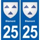25 Bavans blason autocollant plaque stickers