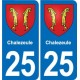 25 Bavans blason autocollant plaque stickers