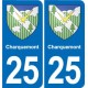 25 Bavans blason autocollant plaque stickers