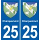 25 Bavans blason autocollant plaque stickers