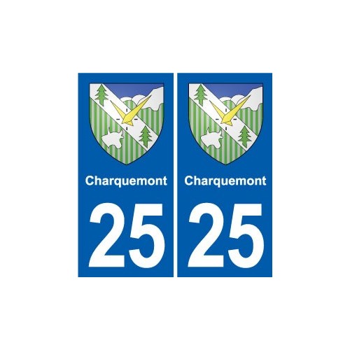 25 Bavans blason autocollant plaque stickers