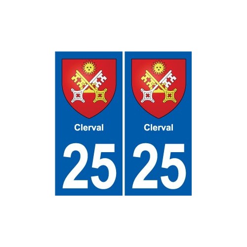 25 Bavans blason autocollant plaque stickers