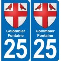 25 Bavans blason autocollant plaque stickers