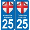25 Bavans blason autocollant plaque stickers