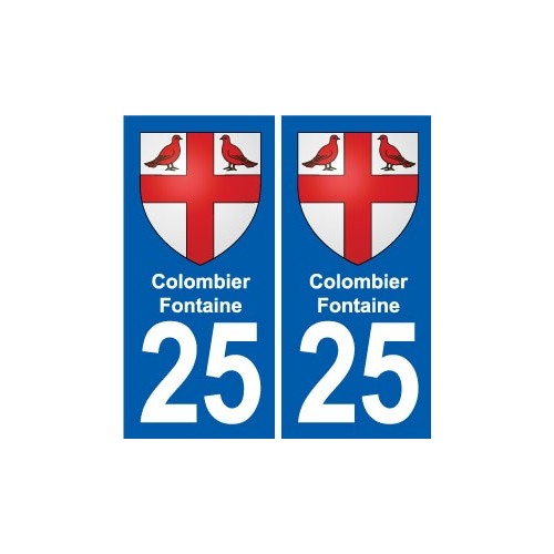 25 Bavans blason autocollant plaque stickers