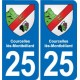 25 Bavans blason autocollant plaque stickers