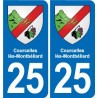 25 Bavans blason autocollant plaque stickers