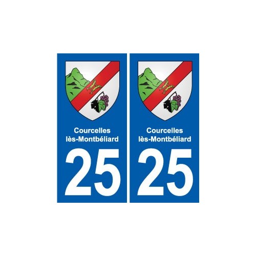 25 Bavans blason autocollant plaque stickers