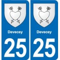 25 Bavans blason autocollant plaque stickers