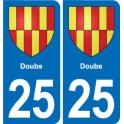 25 Bavans blason autocollant plaque stickers