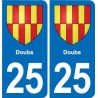 25 Bavans blason autocollant plaque stickers