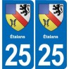 25 Bavans blason autocollant plaque stickers