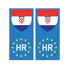 Croatie europe drapeau Autocollant