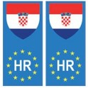 Croatia Hrvatska europe flag Sticker