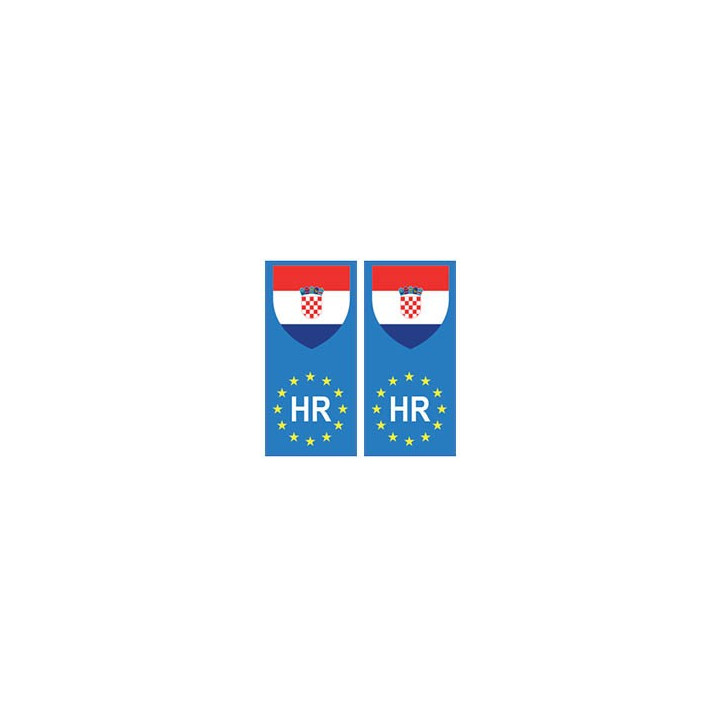 Croatie europe drapeau Autocollant