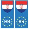 Croatie europe drapeau Autocollant
