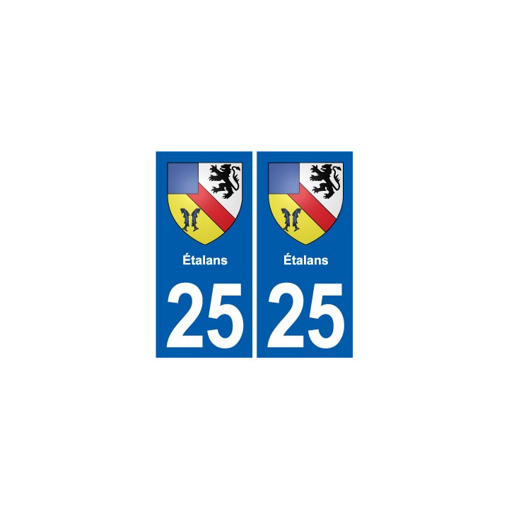 25 Bavans blason autocollant plaque stickers