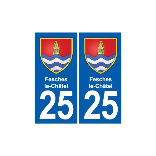 25 Bavans blason autocollant plaque stickers