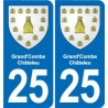 25 Bavans blason autocollant plaque stickers