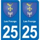 25 Bavans blason autocollant plaque stickers