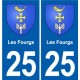 25 Bavans blason autocollant plaque stickers