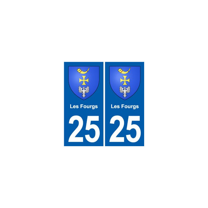25 Bavans blason autocollant plaque stickers