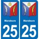 25 Bavans blason autocollant plaque stickers