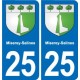 25 Bavans blason autocollant plaque stickers