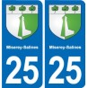 25 Bavans blason autocollant plaque stickers