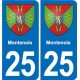 25 Bavans blason autocollant plaque stickers