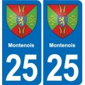 25 Bavans blason autocollant plaque stickers