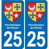 25 Bavans blason autocollant plaque stickers
