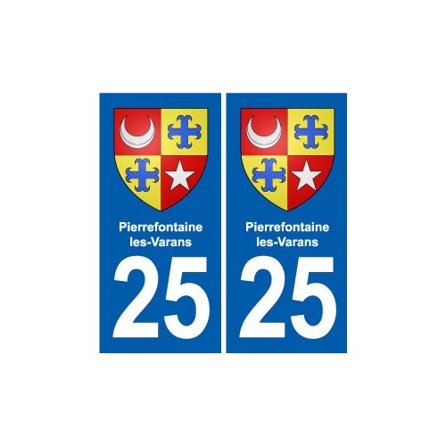 25 Bavans blason autocollant plaque stickers