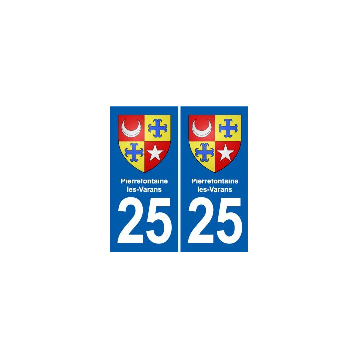 25 Bavans blason autocollant plaque stickers