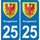 25 Bavans blason autocollant plaque stickers